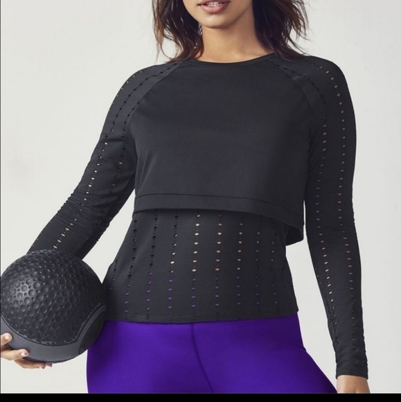 Fabletics Tops - New Fabletics long sleeve tank top, no tags